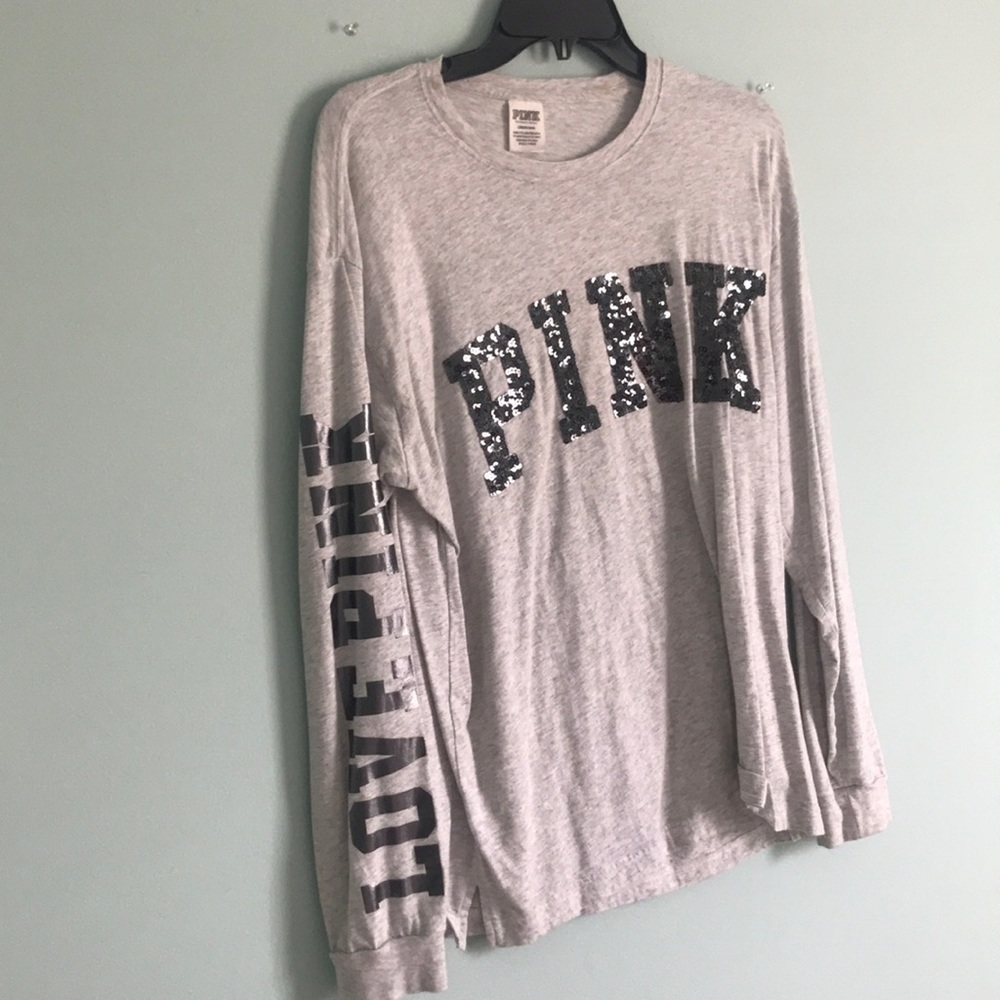 Pink bling campus tee